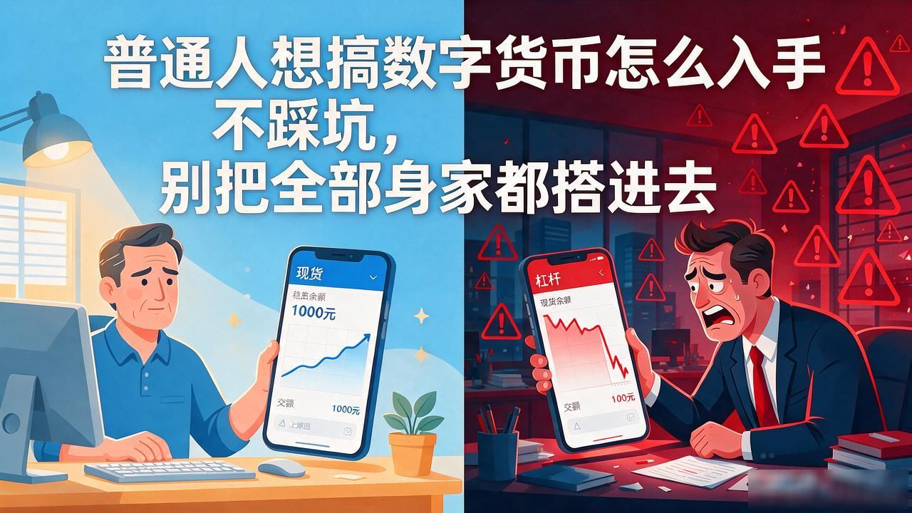 普通人想搞数字货币怎么入手不踩坑，别把全部身家都搭进去