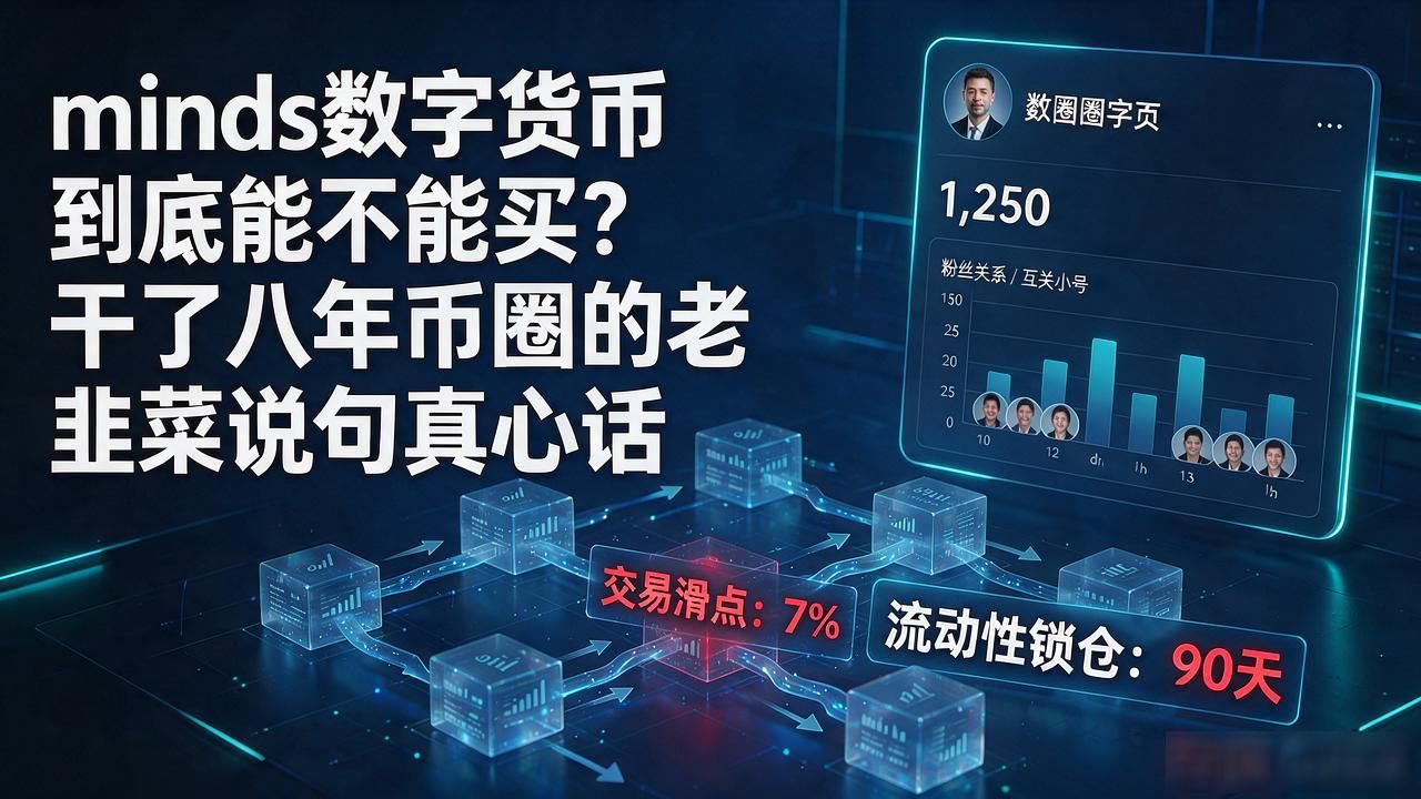 minds数字货币到底能不能买？干了八年币圈的老韭菜说句真心话