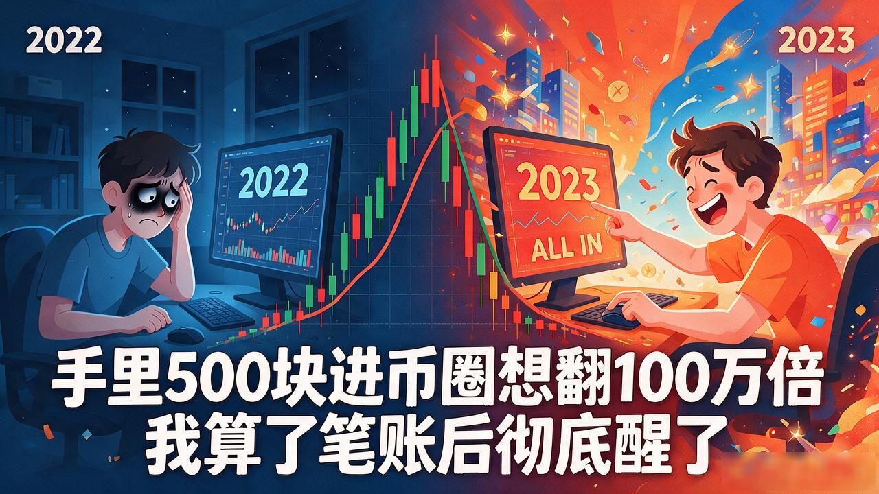 手里500块进币圈想翻100万倍 我算了笔账后彻底醒了