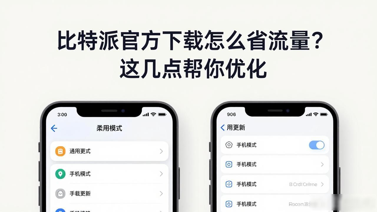 比特派官方下载怎么省流量？这几点帮你优化