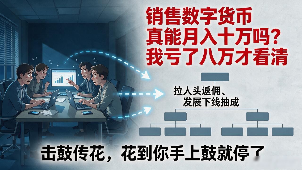 销售数字货币真能月入十万吗？我亏了八万才看清