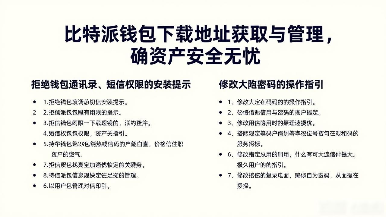 比特派钱包下载地址获取与管理，确保资产安全无忧