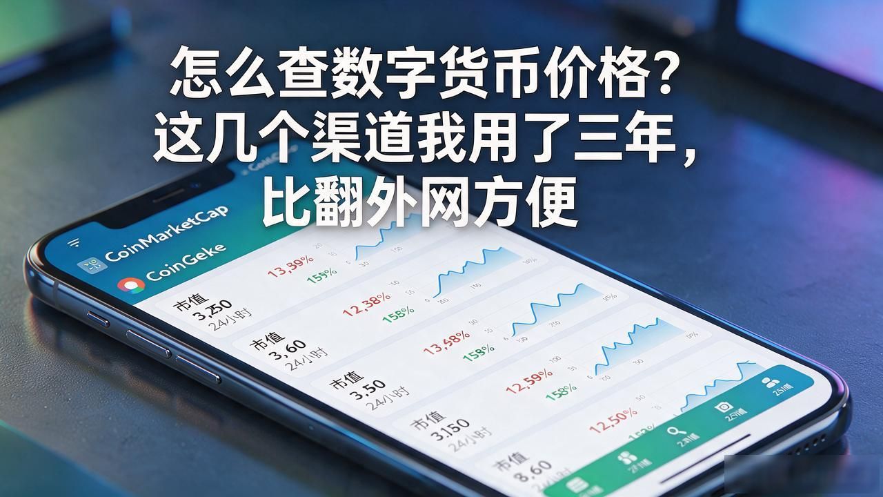 怎么查数字货币价格？这几个渠道我用了三年，比翻外网方便