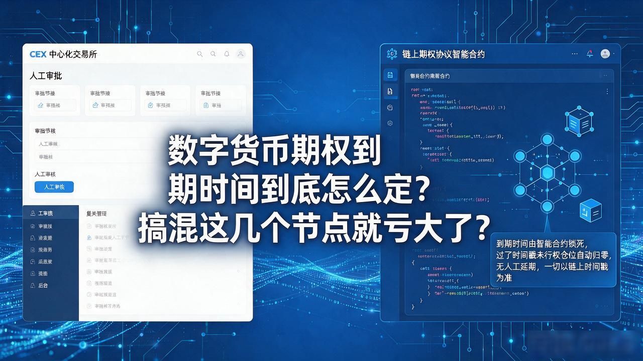 数字货币期权到期时间到底怎么定？搞混这几个节点就亏大了