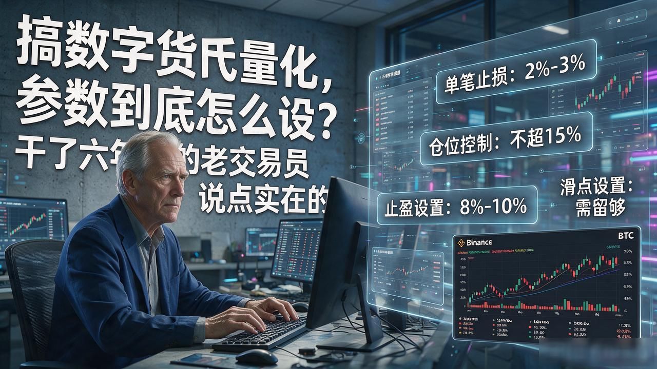 搞数字货币量化，参数到底怎么设？干了六年的老交易员说点实在的