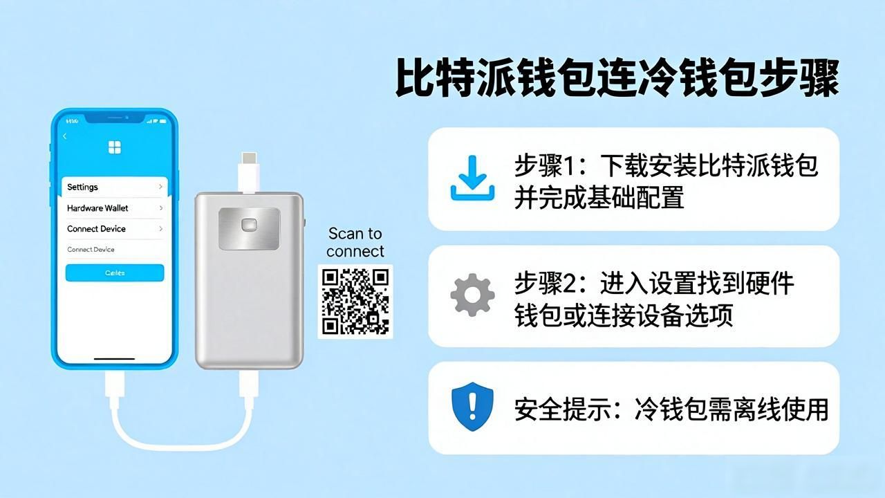 比特派钱包怎么连冷钱包？一图看懂全步骤
