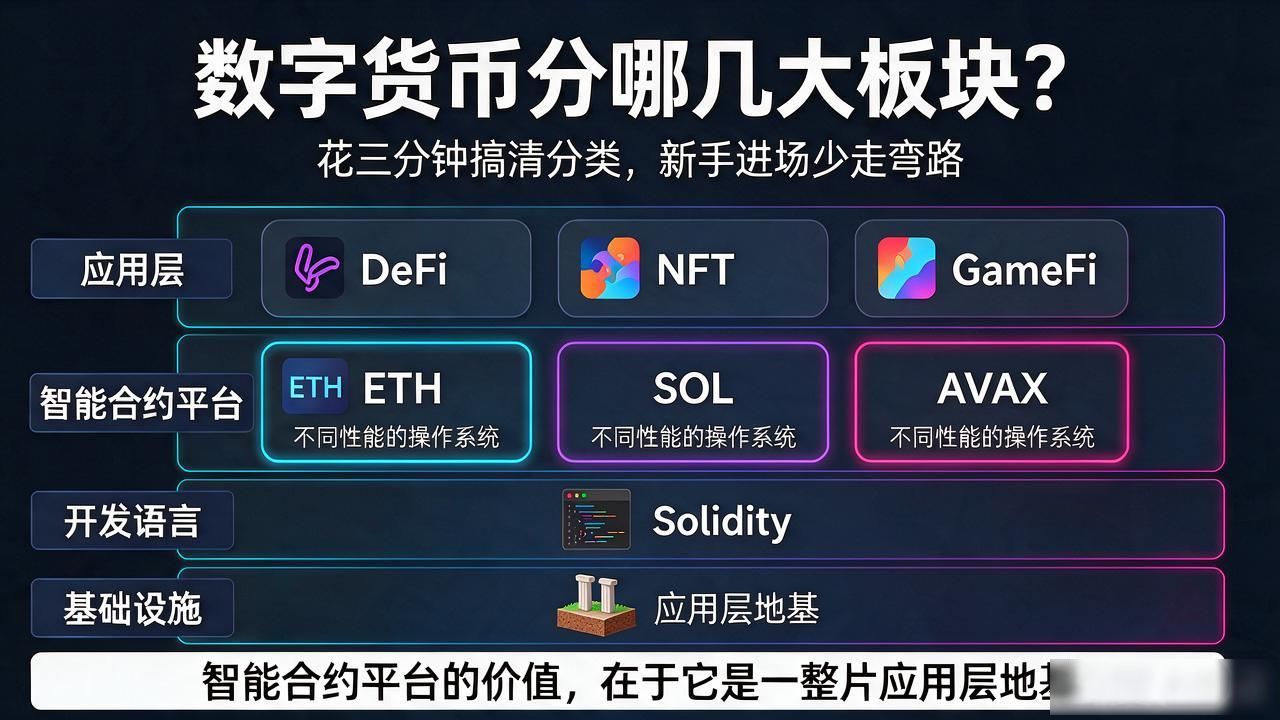 数字货币分哪几大板块?花三分钟搞清分类,新手进场少走弯路
