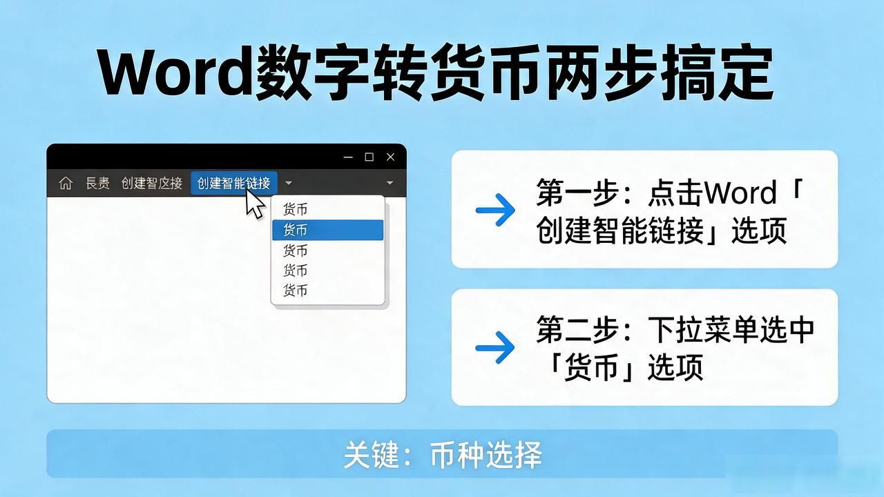 Word数字变货币,两步搞定不报错