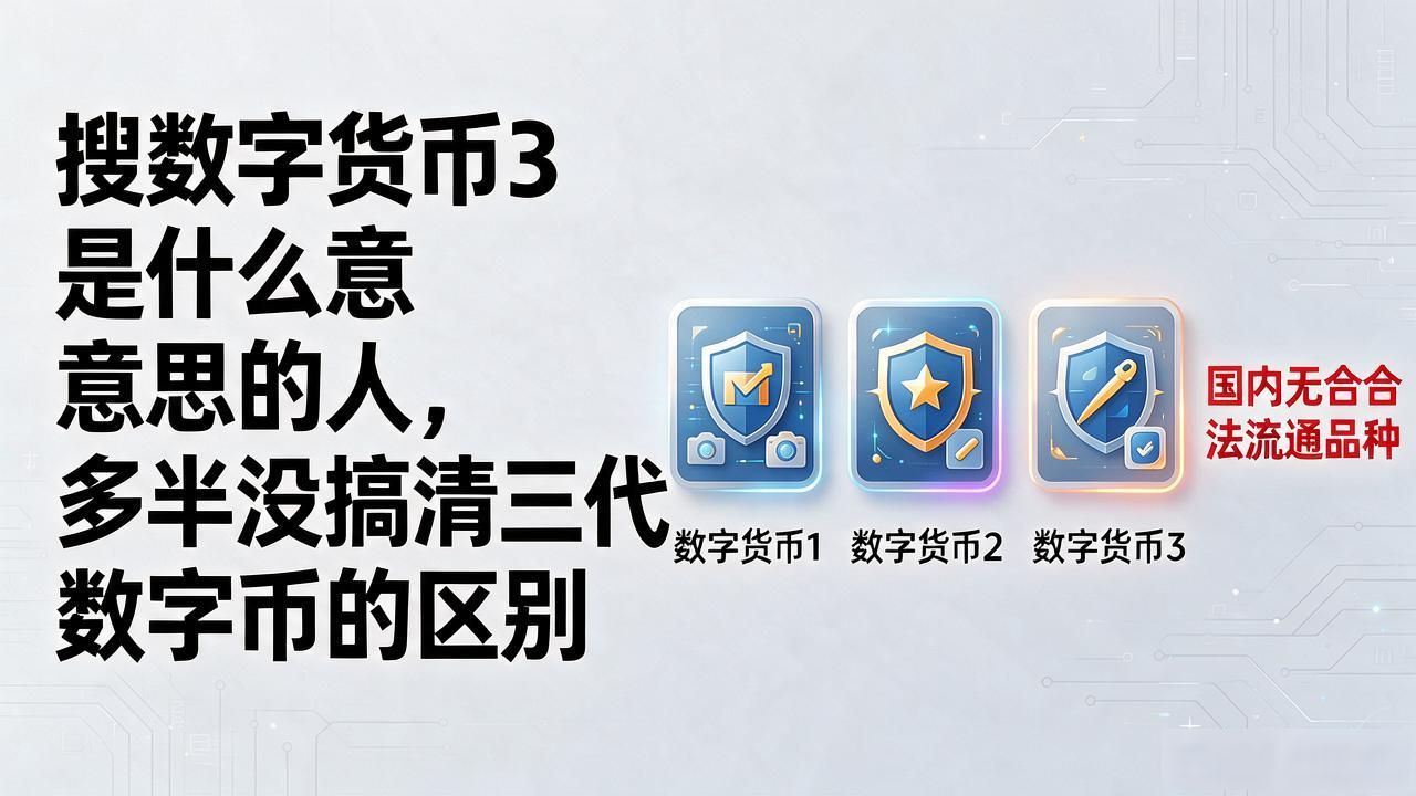 搜数字货币3是什么意思的人,多半没搞清三代数字币的区别