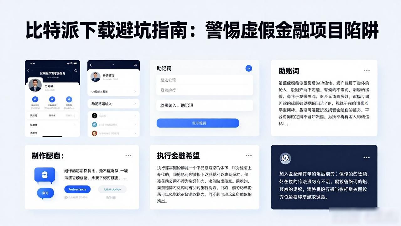 比特派下载避坑指南:警惕虚假金融项目陷阱