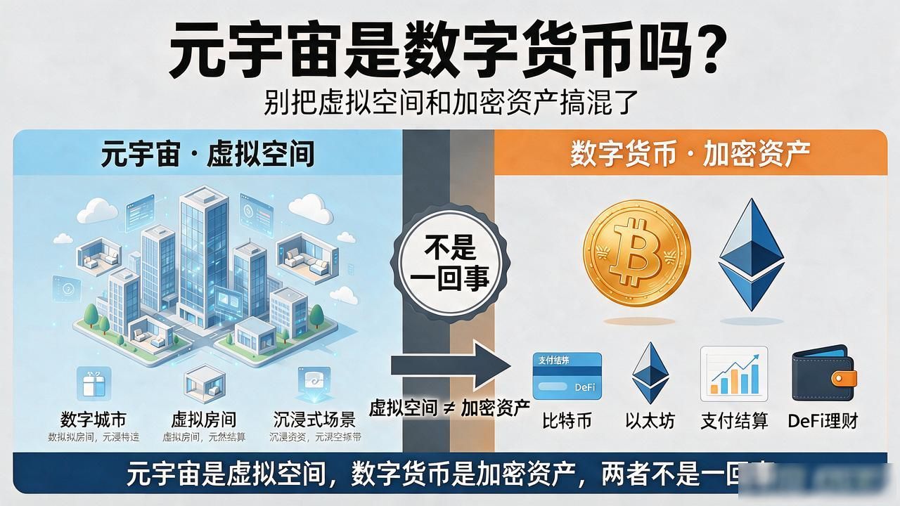 元宇宙是数字货币吗？别把虚拟空间和加密资产搞混了