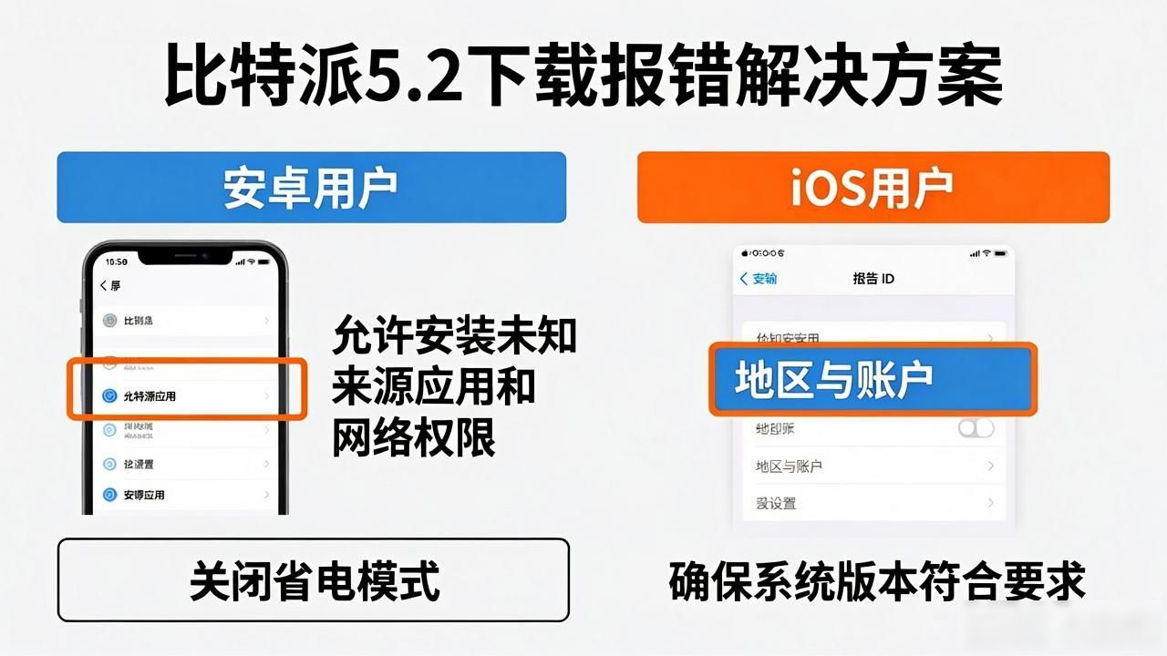 比特派5.2下载报错?老用户教你三招快速解决