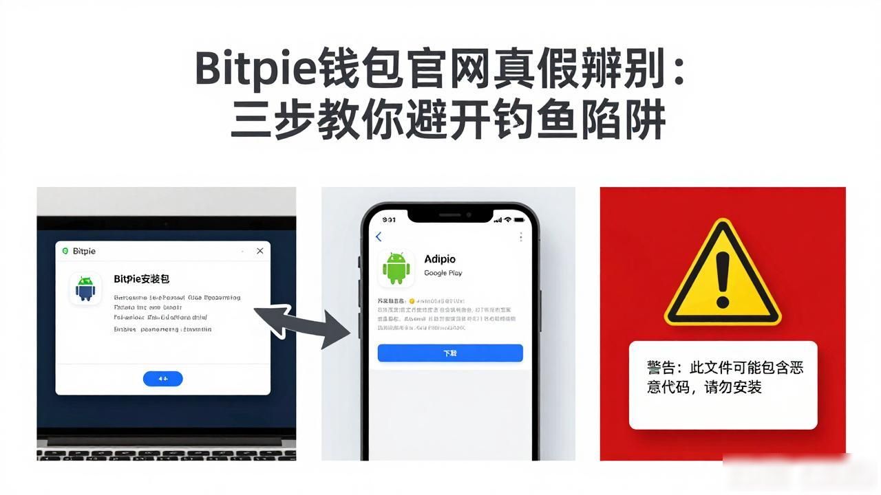 Bitpie钱包官网真假辨别:三步教你避开钓鱼陷阱