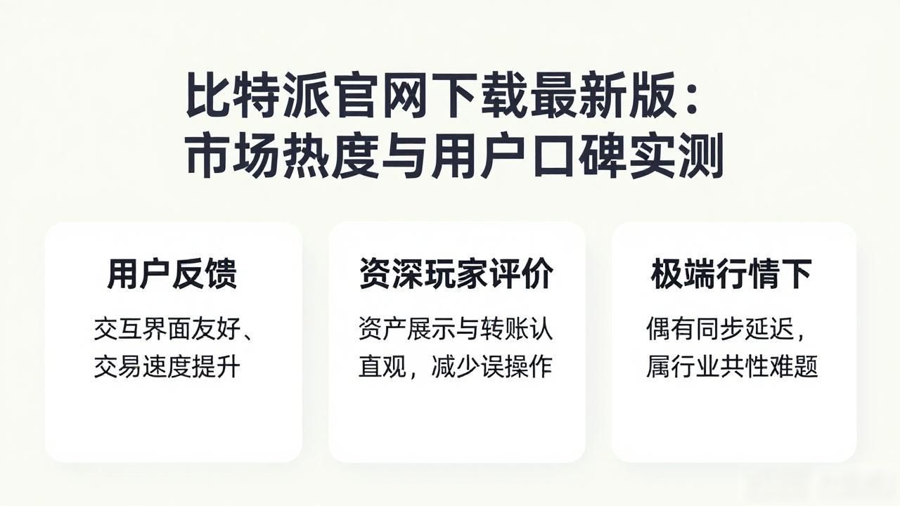 比特派官网下载最新版:市场热度与用户口碑实测