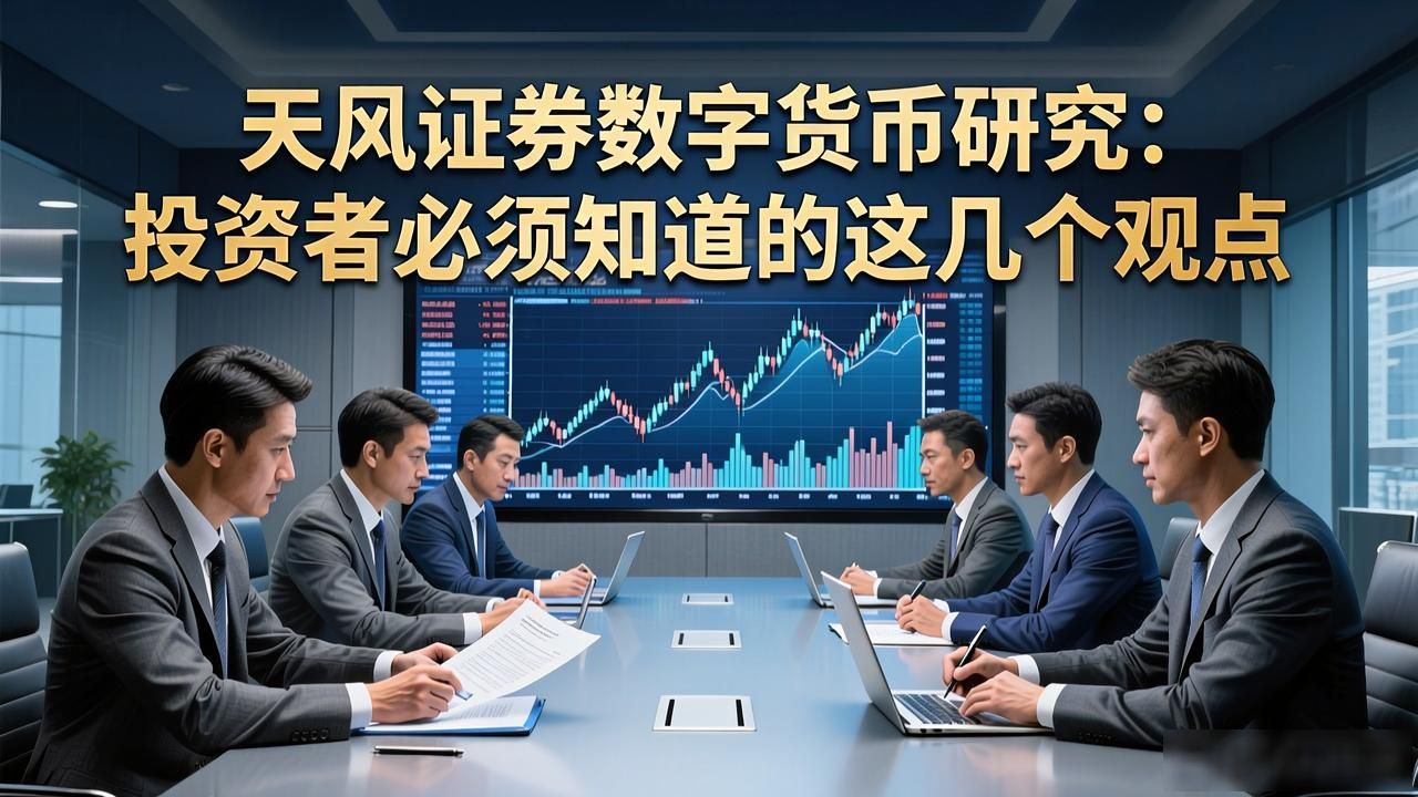 天风证券数字货币研究：投资者必须知道的这几个观点
