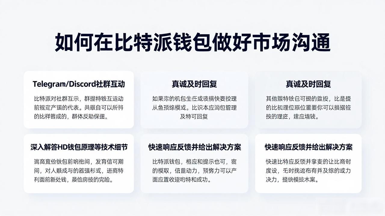 如何在比特派钱包做好市场沟通