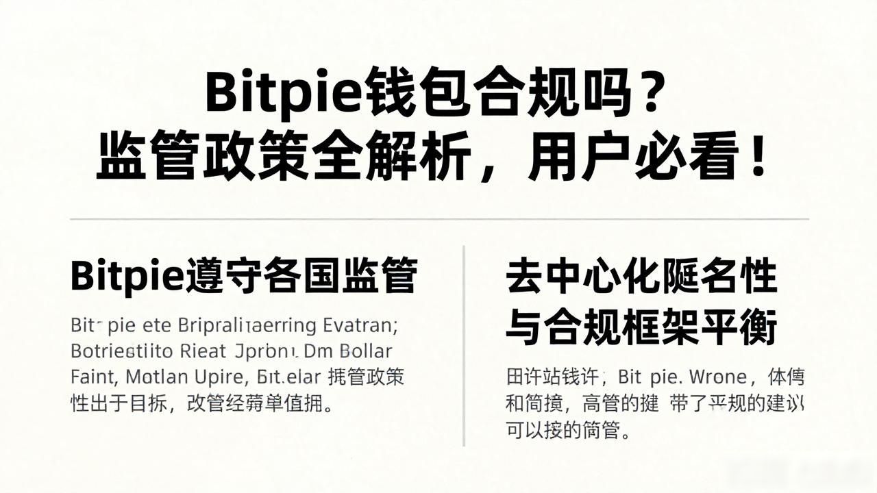 Bitpie钱包合规吗?监管政策全解析,用户必看!