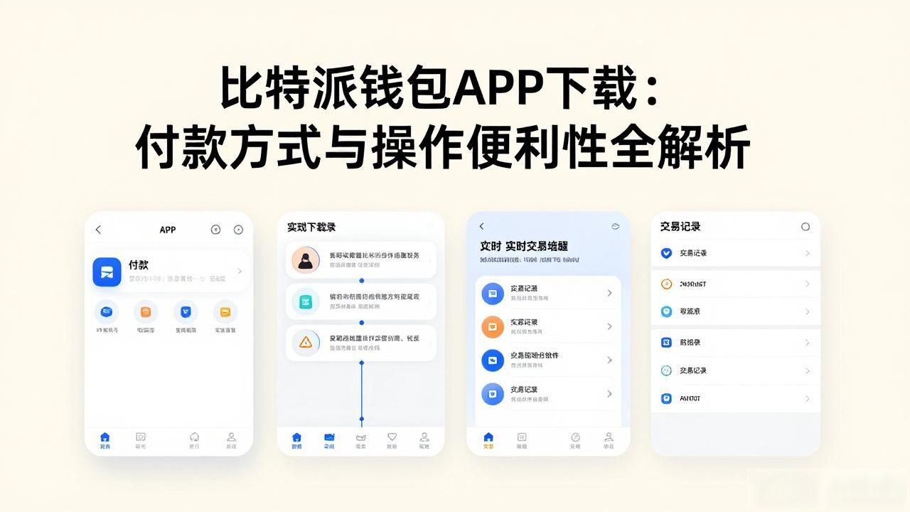 比特派钱包APP下载：付款方式与操作便利性全解析