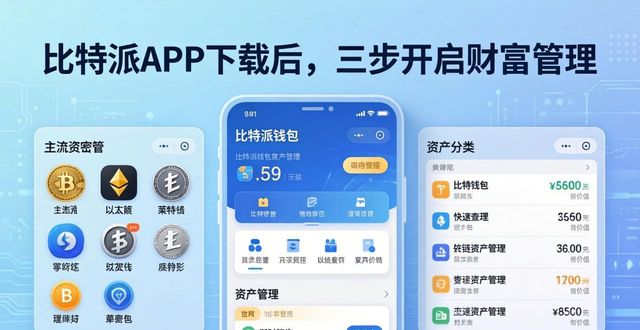 比特派APP下载后，三步开启财富管理