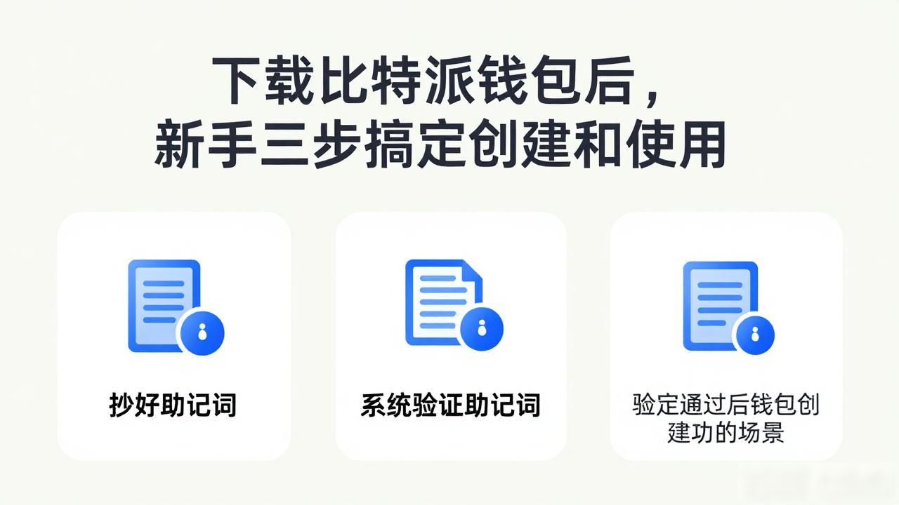 下载比特派钱包后，新手三步搞定创建和使用