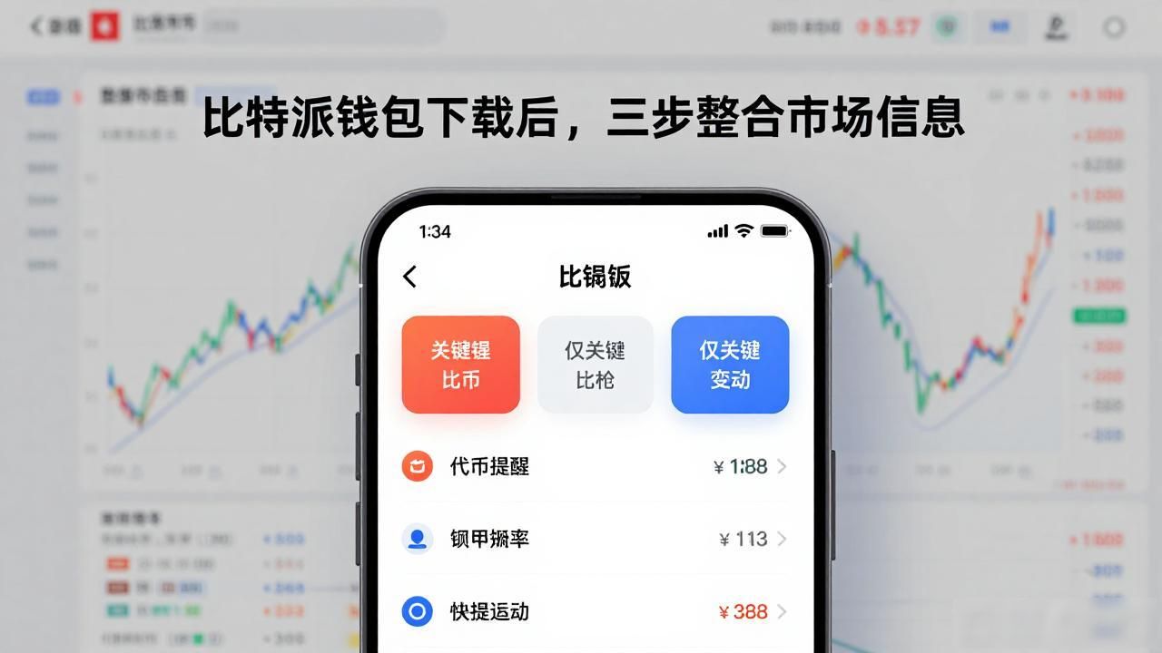 比特派钱包下载后，三步整合市场信息