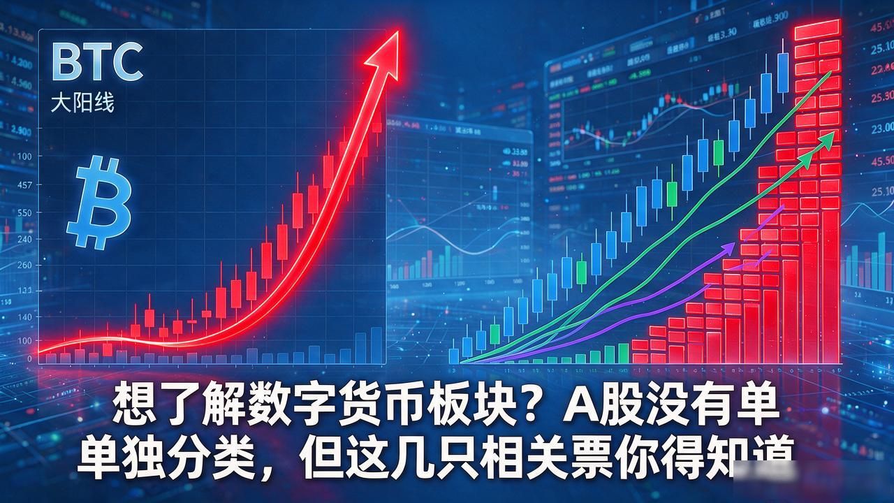 想了解数字货币板块？A股没有单独分类，但这几只相关票你得知道