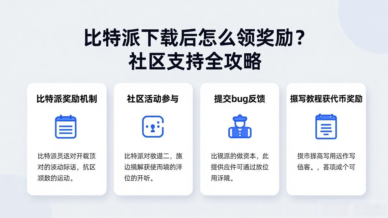 比特派下载后怎么领奖励？社区支持全攻略