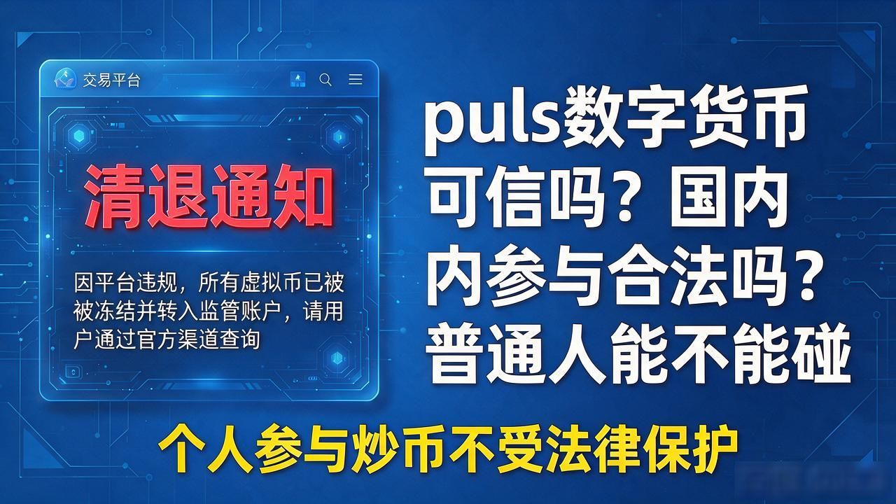 puls数字货币可信吗？国内参与合法吗？普通人能不能碰