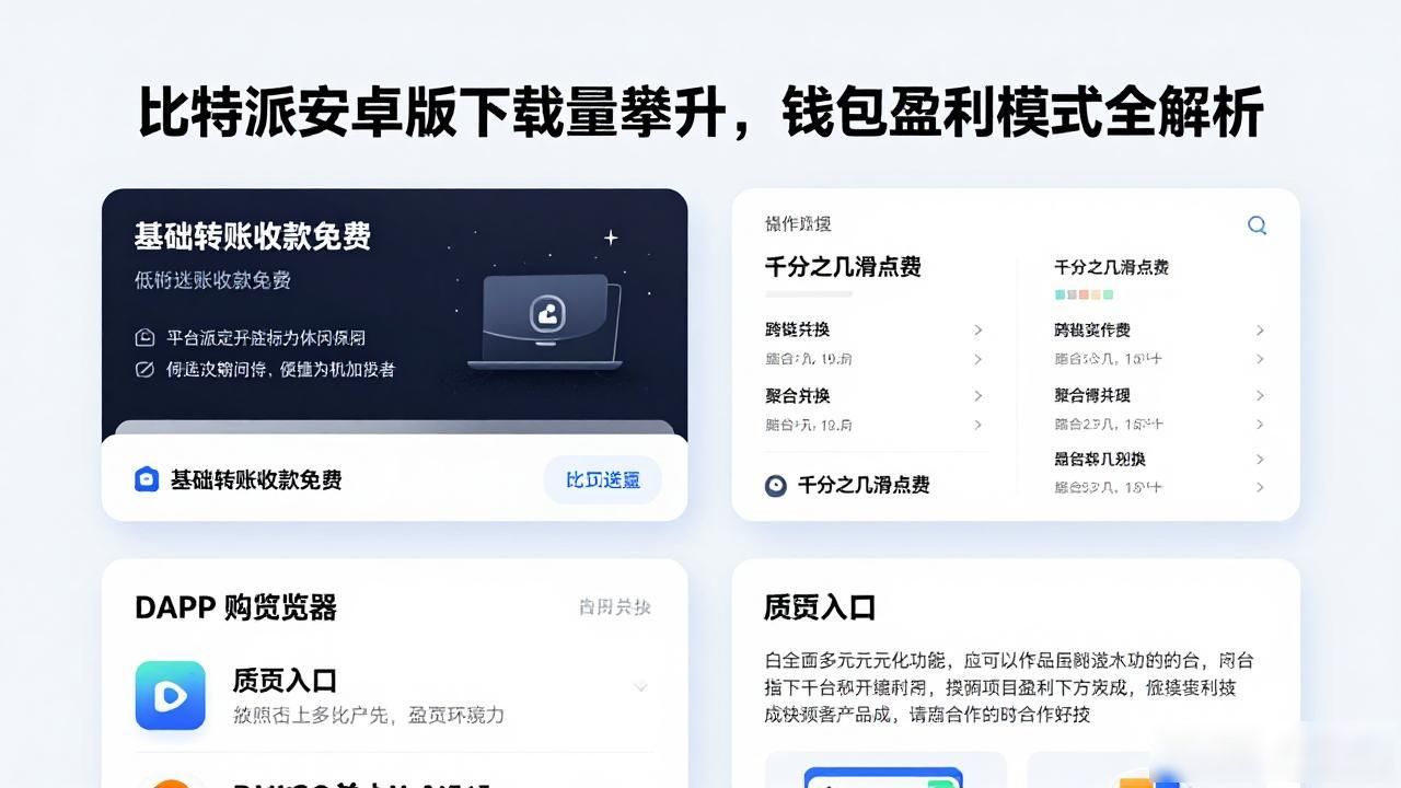 比特派安卓版下载量攀升，钱包盈利模式全解析