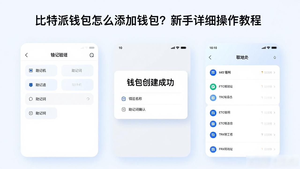 比特派钱包怎么添加钱包？新手详细操作教程