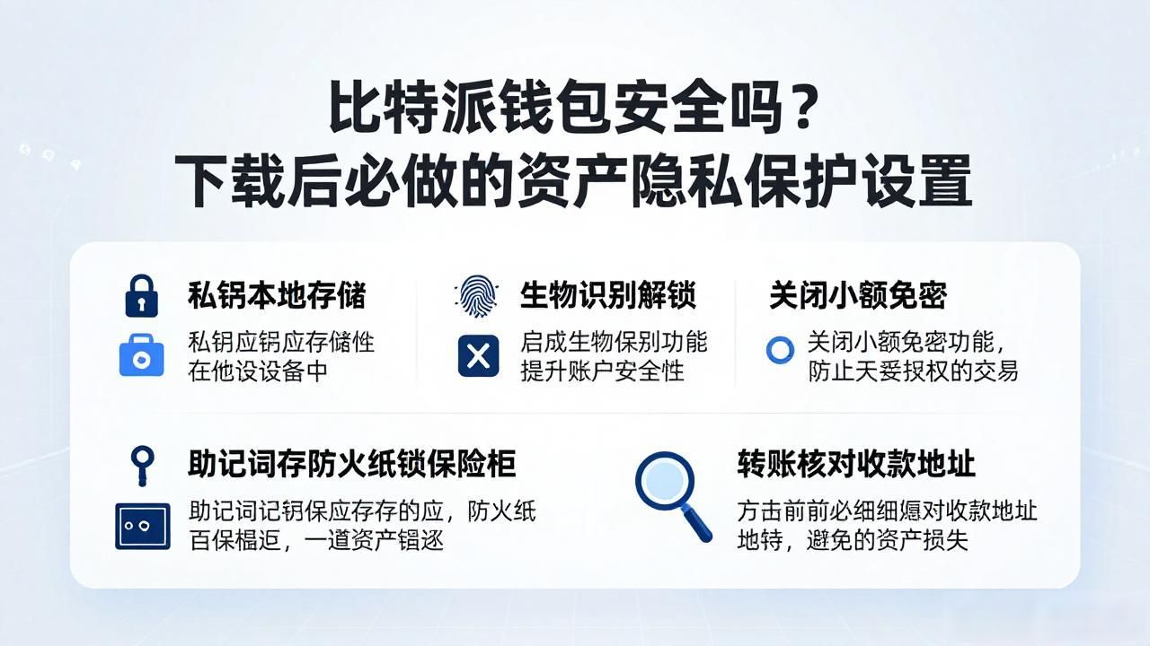 比特派钱包安全吗？下载后必做的资产隐私保护设置