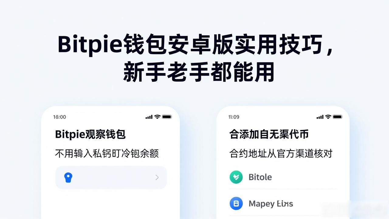 Bitpie钱包安卓版实用技巧，新手老手都能用