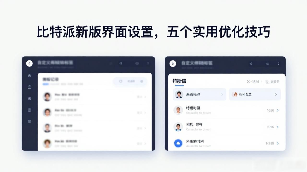 比特派新版界面设置，五个实用优化技巧