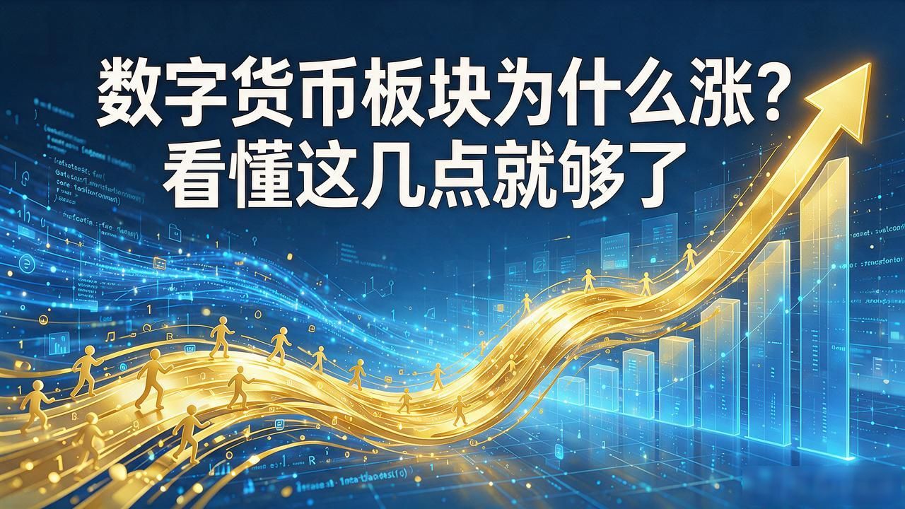 数字货币板块为什么涨?看懂这几点就够了
